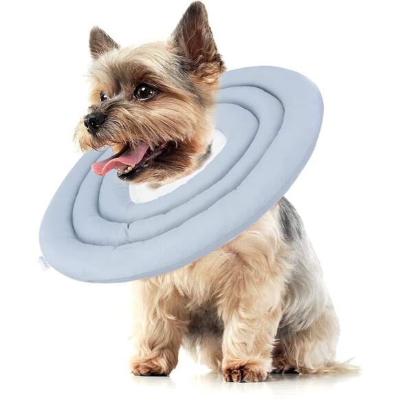 POP DUCK Dog Cone – XL Blue Soft Recovery Collar, Alternative After Surgery - Picture 1 of 8